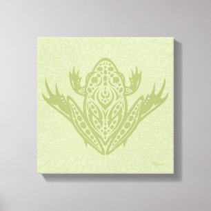 Tribal Leopard Frog Canvas Print