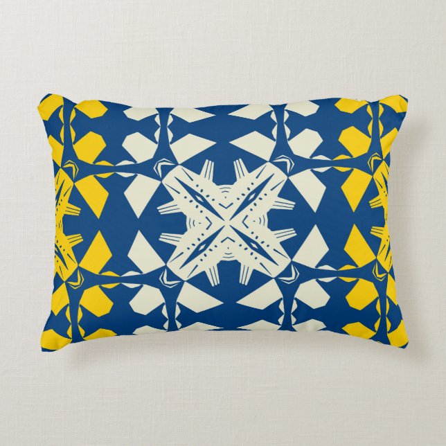 Tribal like asian feel seamless pattern, abstract  decorative cushion (Front)