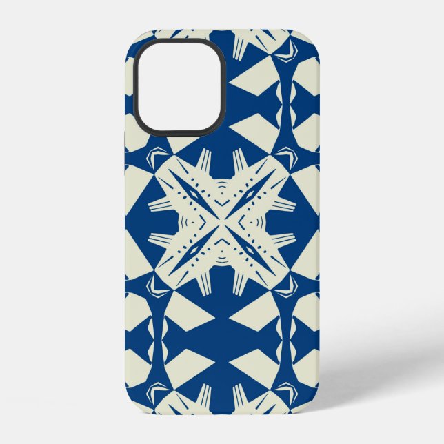 Tribal like asian feel seamless pattern, abstract  iPhone case (Back)