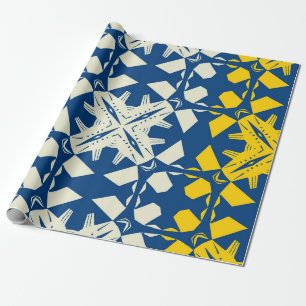 Tribal like asian feel seamless pattern, abstract wrapping paper