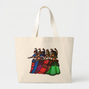 Tribal Line belly dance tote bag