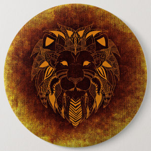 tribal lion button
