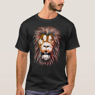 Tribal Lion Face T-Shirt