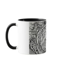 Tribal Lion Head Inspired Classic Mug