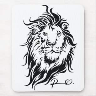 Tribal Lion Mouse Mat