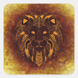 tribal lion stickers