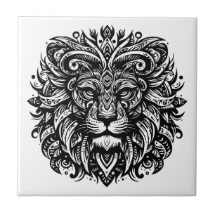 Tribal Lion Tile