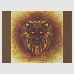 tribal lion tissue paper