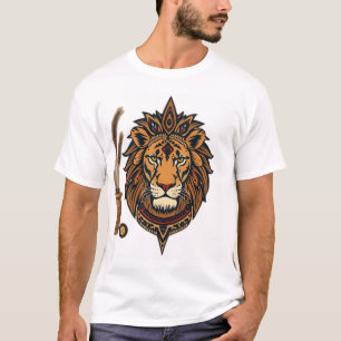 Tribal Lion with Earthy Tones T-Shirt