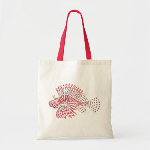 Tribal Lionfish Tote Bag