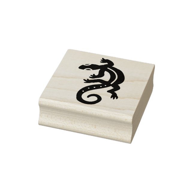 Tribal Lizard Rubber Stamp (Stamp)