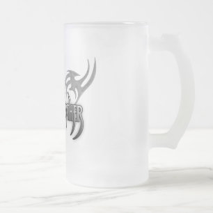 TRIBAL LOGO Frosted 16 oz. Beer Glass Mug