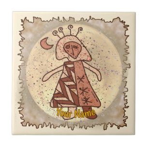 Tribal Luna Girl Tile