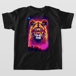 "Tribal Majesty: Geometric Lion Logo T-Shirt" T-Shirt