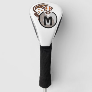 Tribal Malaysian Cat Gecko Monogram Golf Head Cover