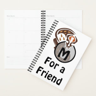 Tribal Malaysian Cat Gecko Monogram Planner