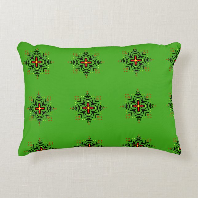 Tribal Mandala Art Decorative Cushion (Front)