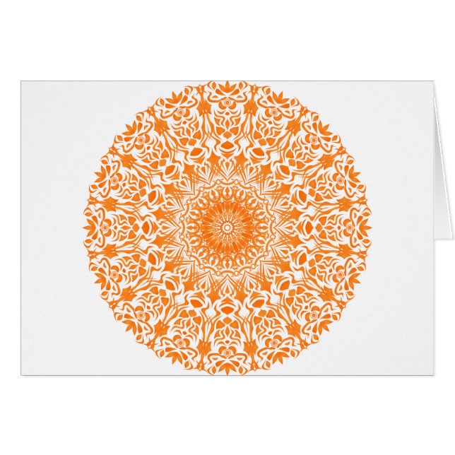 Tribal Mandala Orange (Front Horizontal)