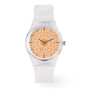 Tribal Mandala Orange Watch
