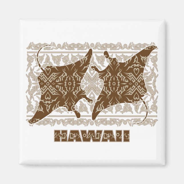 Tribal-Manta-Ray Magnet (Front)