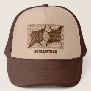 Tribal-Manta-Ray Trucker Hat