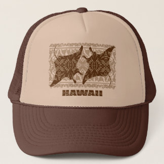 Tribal-Manta-Ray Trucker Hat