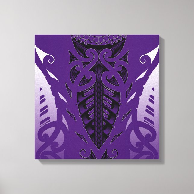 Tribal Maori tattoo design modern art Canvas Print (Front)