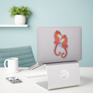 Tribal Marking Seahorses Sticker