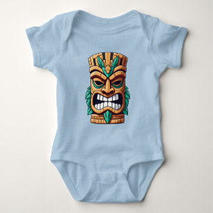 Tribal Mask Design Baby Bodysuit