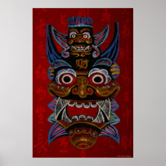 Tribal Mask Print