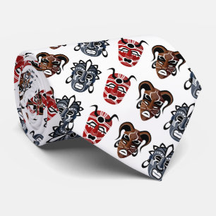 Tribal Mask Tie