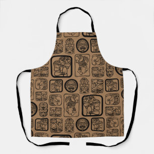 Tribal MAYA ancient mask pattern 1 Apron