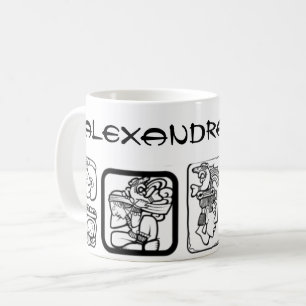 Tribal MAYA ancient mask pattern 1 Coffee Mug