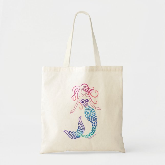 Tribal Mermaid Tote Bag (Front)