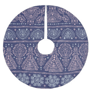 Tribal Mexican, ethnic seamless pattern. Brushed Polyester Tree Skirt