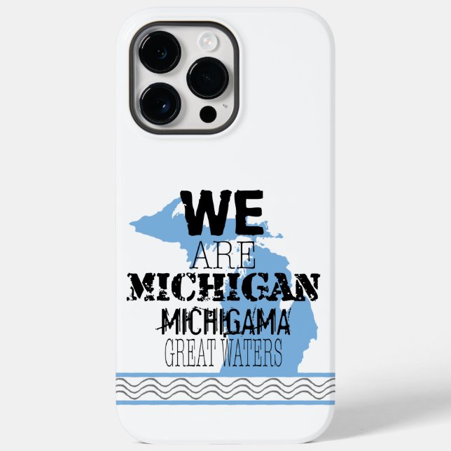 Tribal Michigan Michigama Great Waters Up North Case-Mate iPhone Case (Back)