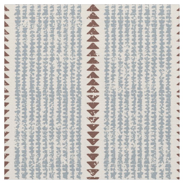 Tribal mudcloth geometric pattern ethnic bohemian  fabric (Close Up)