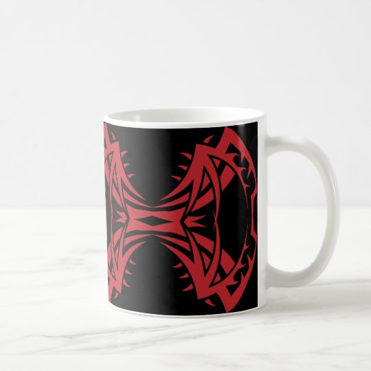 Tribal mug 14 network to over black