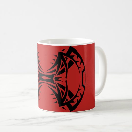 Tribal mug 14 single black to over network