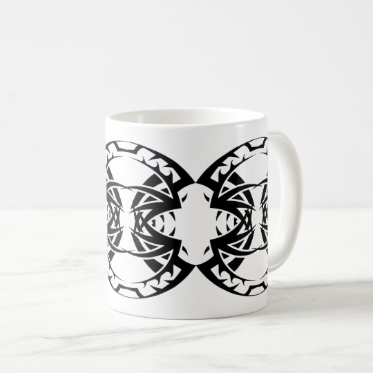 Tribal mug 15 black and white