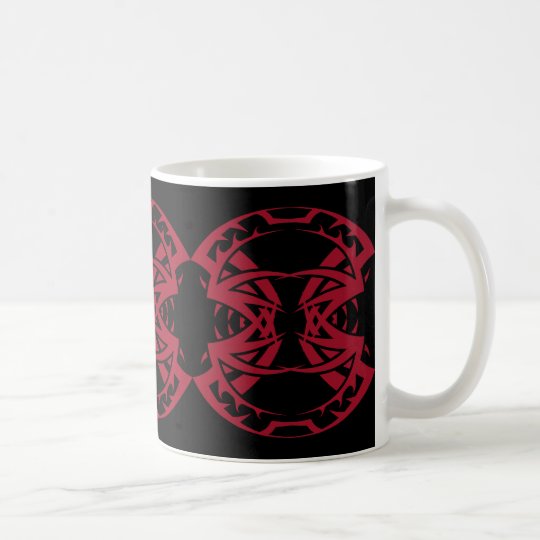Tribal mug 15 network to over black