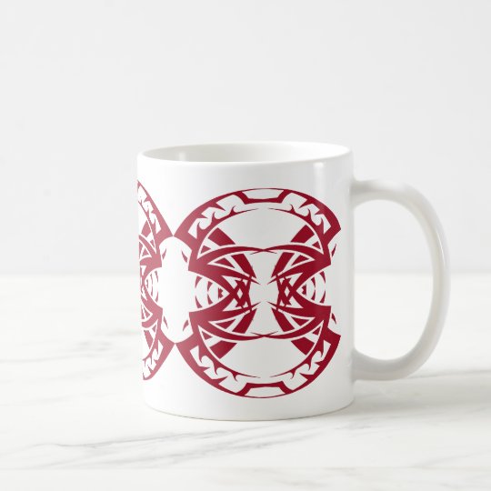 Tribal mug 15 network to over white