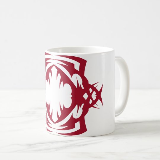 Tribal mug 16 network to over white