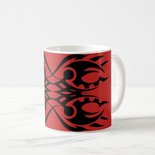 Tribal mug 18 black to over network
