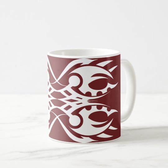 Tribal mug 18 white to over network
