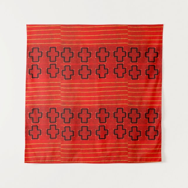 Tribal Native American Southwest Weaving Navajo Tapestry (Front)