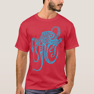 Tribal Octopus  - Polynesian Tribal  - Octopus  T-Shirt