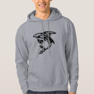 Tribal Orca Whale Hoodie