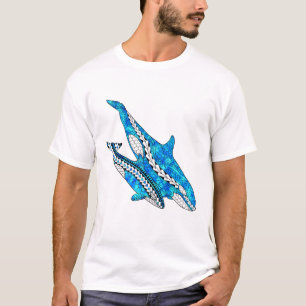 Tribal Orca Whales T-Shirt