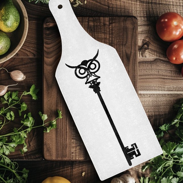 Tribal Owl Skeleton Key Cutting Board (Creator Uploaded)